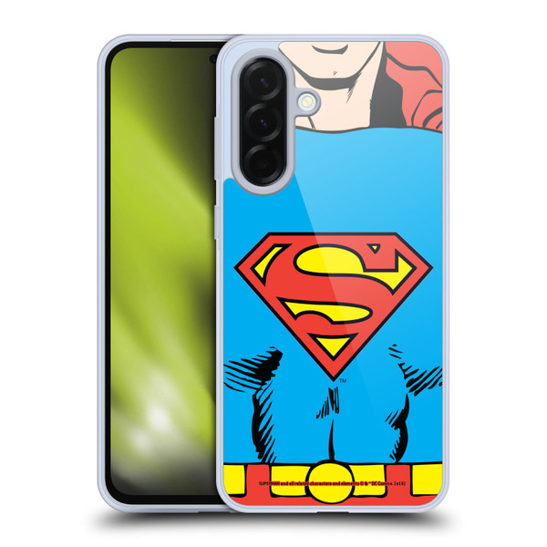 Superman DC Comics Logos Classic Costume Soft Gel Case for Samsung Galaxy A36 5G