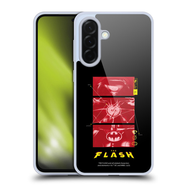 The Flash 2023 Graphics Suit Logos Soft Gel Case for Samsung Galaxy A36 5G