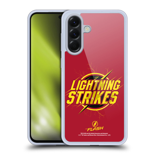 The Flash TV Series Graphics Lightning Strikes Soft Gel Case for Samsung Galaxy A56 5G