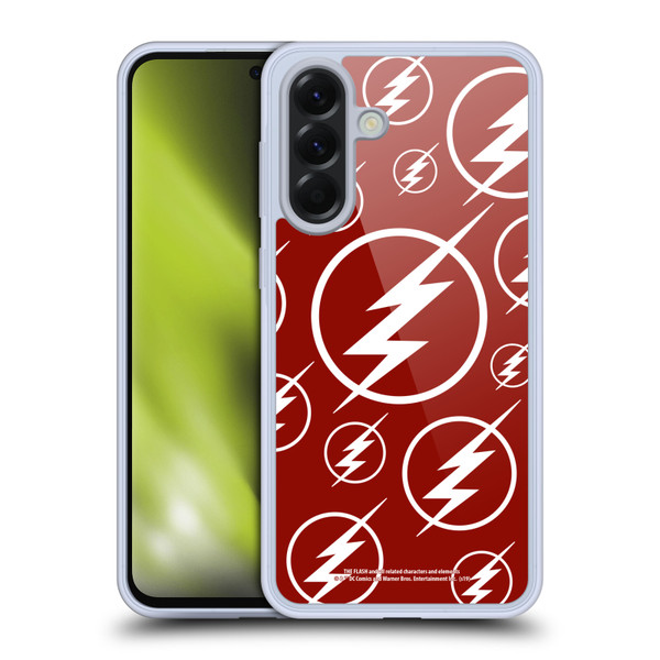 The Flash TV Series Logos Pattern Soft Gel Case for Samsung Galaxy A56 5G