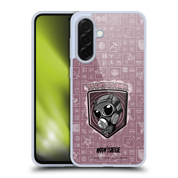 Tom Clancy's Rainbow Six Siege Chibi Operators Thatcher Soft Gel Case for Samsung Galaxy A36 5G