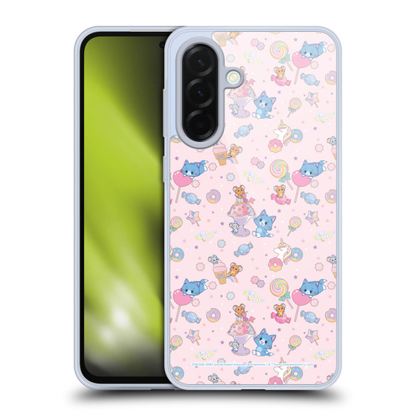 Tom and Jerry Gokko Graphics Sweets Pattern Soft Gel Case for Samsung Galaxy A36 5G