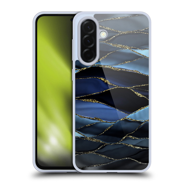 UtArt Dark Night Marble Deep Sparkle Waves Soft Gel Case for Samsung Galaxy A36 5G