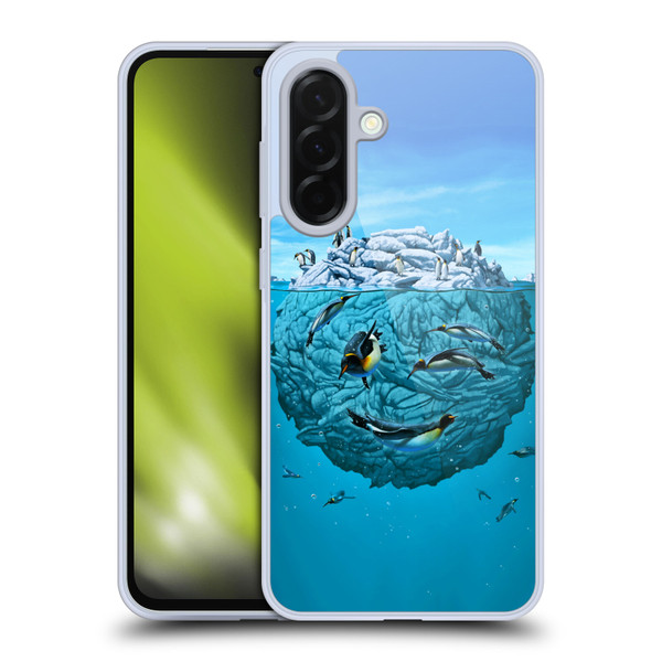 Vincent Hie Graphics Penguin Wink Soft Gel Case for Samsung Galaxy A36 5G