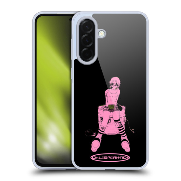 Chloe Moriondo Graphics Pink Soft Gel Case for Samsung Galaxy A36 5G