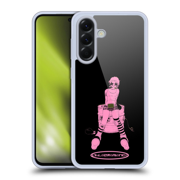 Chloe Moriondo Graphics Pink Soft Gel Case for Samsung Galaxy A56 5G