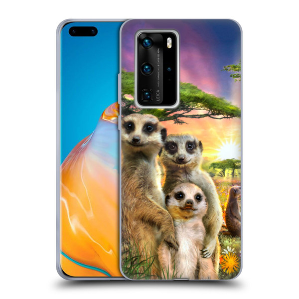 Aimee Stewart Animals Meerkats Soft Gel Case for Huawei P40 Pro / P40 Pro Plus 5G