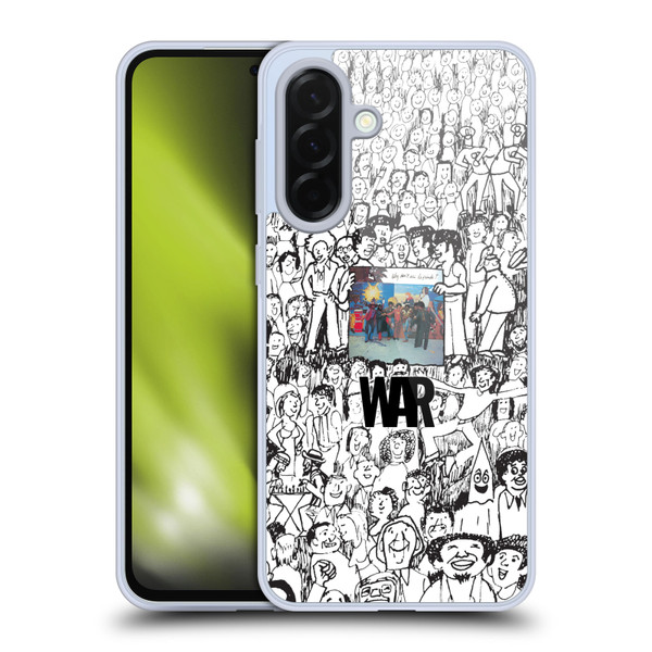 War Graphics Friends Doodle Art Soft Gel Case for Samsung Galaxy A36 5G
