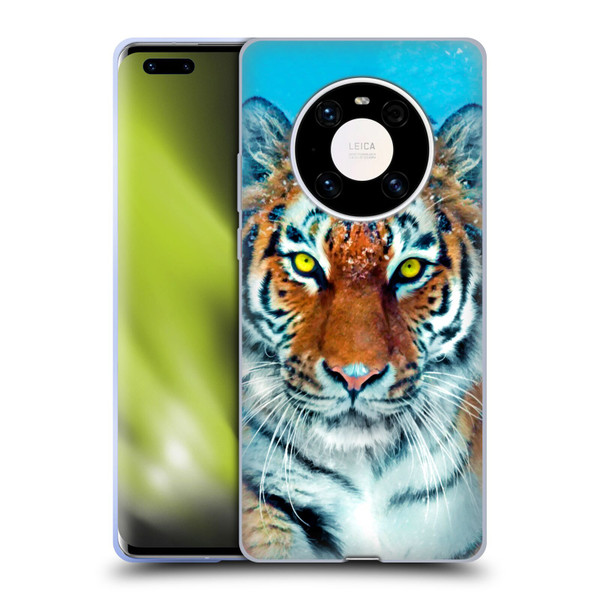 Aimee Stewart Animals Yellow Tiger Soft Gel Case for Huawei Mate 40 Pro 5G