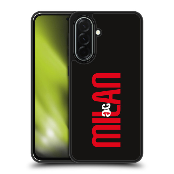 AC Milan Graphics Vertical Typography Gel Armour Case For Samsung Galaxy A36 5G