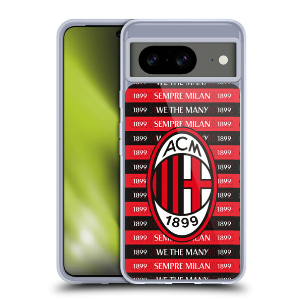 AC Milan Art Milan 1899 Soft Gel Case for Google Pixel 8