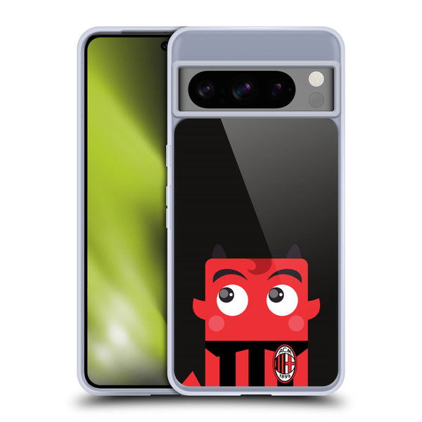 AC Milan Art Mascotte Soft Gel Case for Google Pixel 8 Pro