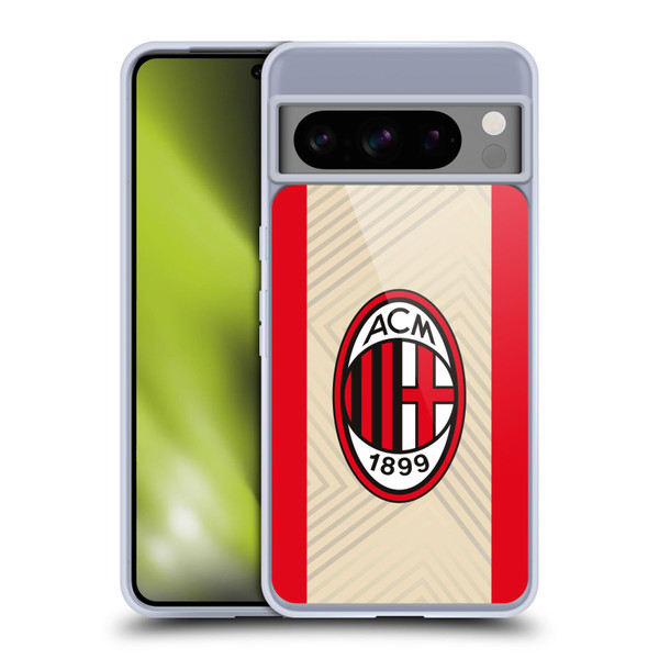 AC Milan 2021/22 Crest Kit Away Soft Gel Case for Google Pixel 8 Pro