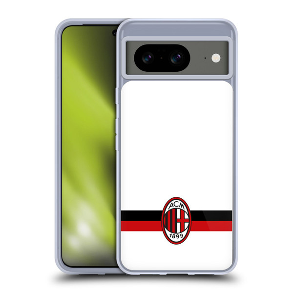 AC Milan Crest White Soft Gel Case for Google Pixel 8