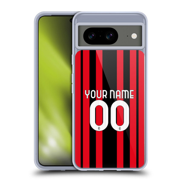 Custom Customised Personalised AC Milan 2021/22 Kit Home Soft Gel Case for Google Pixel 8