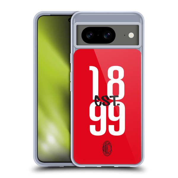 AC Milan Graphics Est. 1899 Soft Gel Case for Google Pixel 8