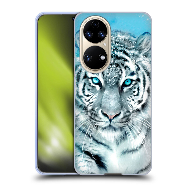 Aimee Stewart Animals White Tiger Soft Gel Case for Huawei P50