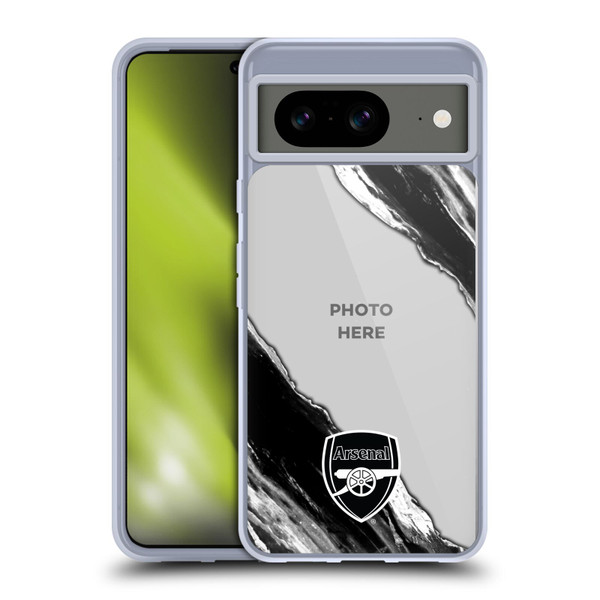 Custom Customised Personalised Arsenal FC Customised Photos Marble Soft Gel Case for Google Pixel 8