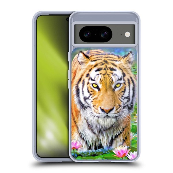 Aimee Stewart Animals Tiger and Lily Soft Gel Case for Google Pixel 8