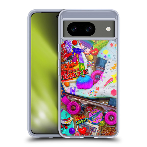 Aimee Stewart Colourful Sweets Skate Night Soft Gel Case for Google Pixel 8