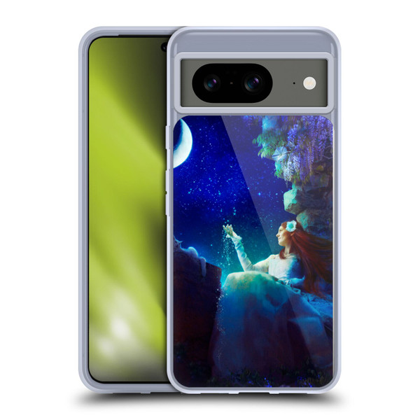 Aimee Stewart Fantasy Moon Conversation Soft Gel Case for Google Pixel 8