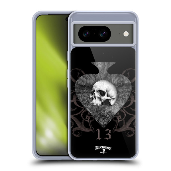 Alchemy Gothic Skull And Cards Death Club Soft Gel Case for Google Pixel 8