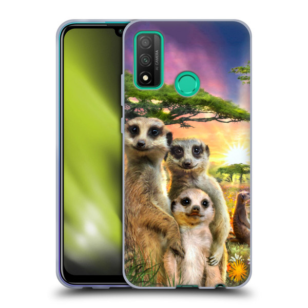 Aimee Stewart Animals Meerkats Soft Gel Case for Huawei P Smart (2020)