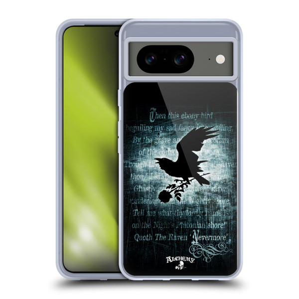 Alchemy Gothic Wing Nevermore Soft Gel Case for Google Pixel 8