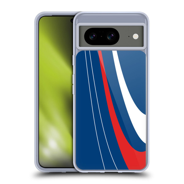 Ameritech Graphics Red And White Swirl Soft Gel Case for Google Pixel 8
