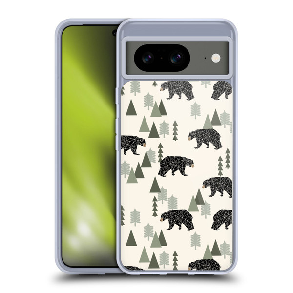 Andrea Lauren Design Animals Geometric Bears Soft Gel Case for Google Pixel 8