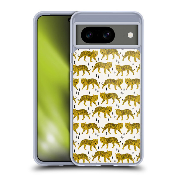 Andrea Lauren Design Animals White Tiger Soft Gel Case for Google Pixel 8