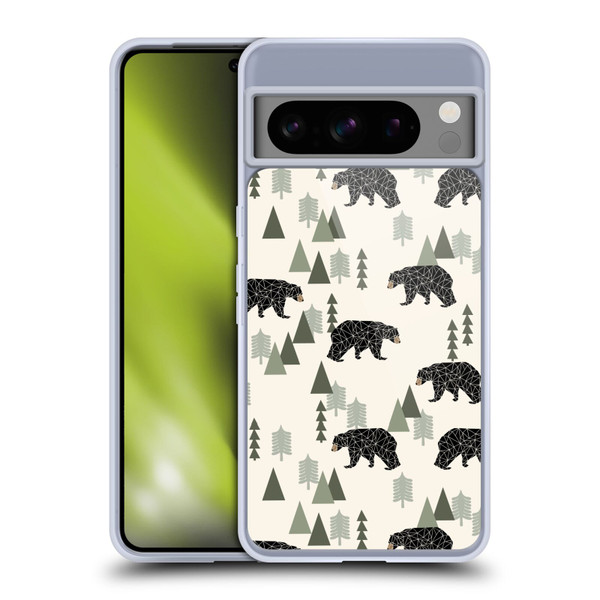 Andrea Lauren Design Animals Geometric Bears Soft Gel Case for Google Pixel 8 Pro