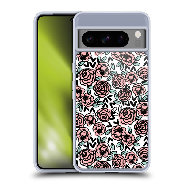 Andrea Lauren Design Lady Like Pink Floral Soft Gel Case for Google Pixel 8 Pro
