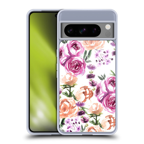 Anis Illustration Flowers Watercolour Soft Gel Case for Google Pixel 8 Pro