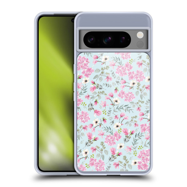 Anis Illustration Flower Pattern 2 Pink Soft Gel Case for Google Pixel 8 Pro