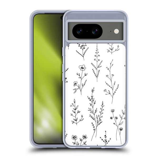 Anis Illustration Wildflowers White Soft Gel Case for Google Pixel 8