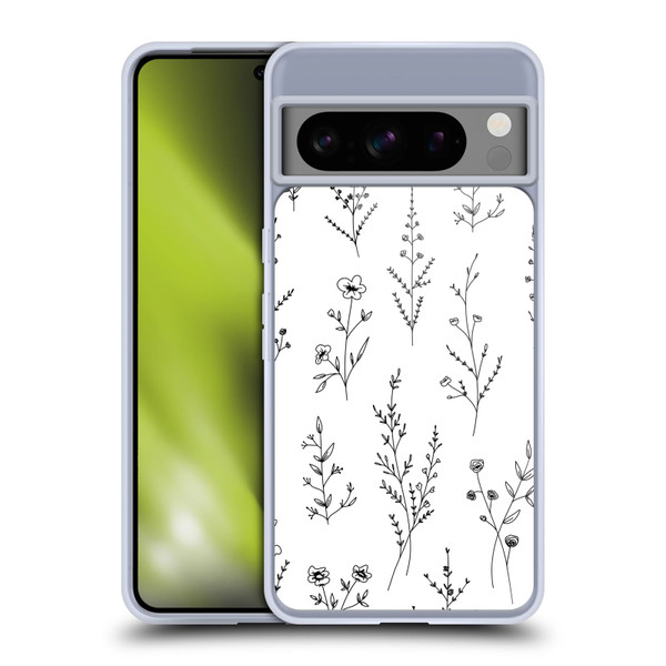 Anis Illustration Wildflowers White Soft Gel Case for Google Pixel 8 Pro