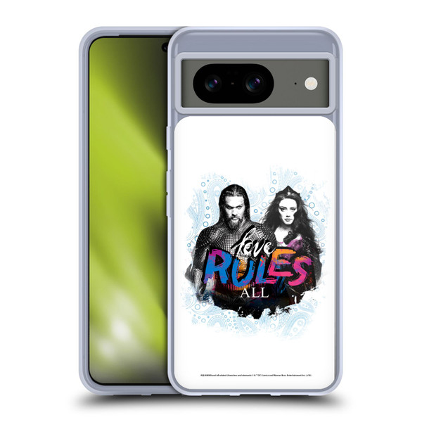 Aquaman Movie Graphics Love Rules All Soft Gel Case for Google Pixel 8