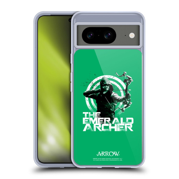Arrow TV Series Graphics The Emerald Archer Soft Gel Case for Google Pixel 8