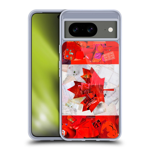 Artpoptart Flags Canada Soft Gel Case for Google Pixel 8