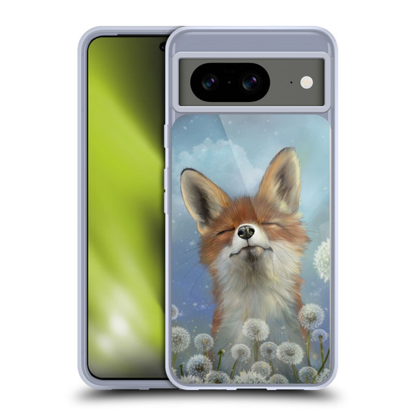 Ash Evans Animals Dandelion Fox Soft Gel Case for Google Pixel 8