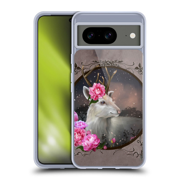 Ash Evans Animals White Deer Soft Gel Case for Google Pixel 8