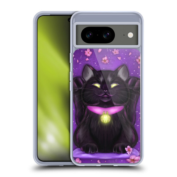 Ash Evans Black Cats Lucky Soft Gel Case for Google Pixel 8