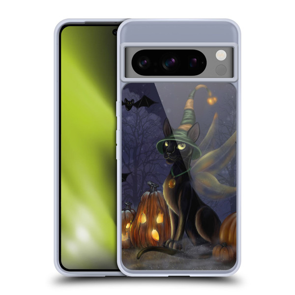 Ash Evans Black Cats The Witching Time Soft Gel Case for Google Pixel 8 Pro