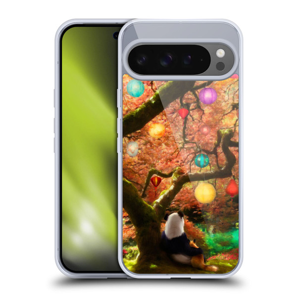 Aimee Stewart Fantasy Panda & Fox Soft Gel Case for Google Pixel 9 Pro XL