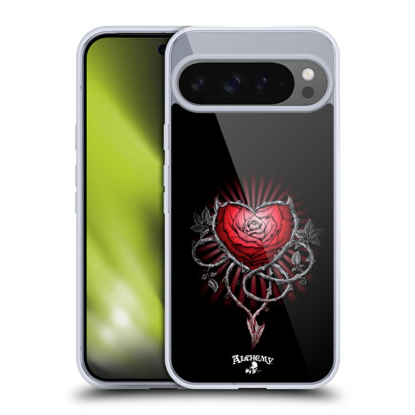 Alchemy Gothic Graphic Art Devils Rose Soft Gel Case for Google Pixel 9 Pro XL