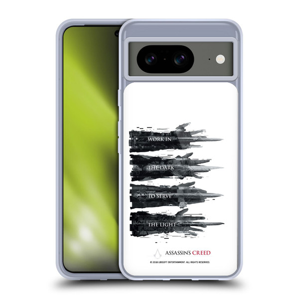 Assassin's Creed Legacy Typography Hidden Blades Soft Gel Case for Google Pixel 8