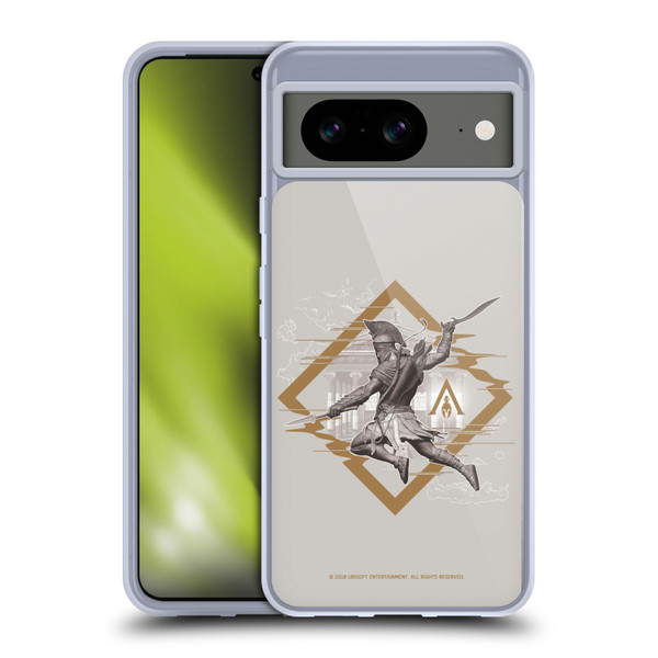 Assassin's Creed Odyssey Artwork Alexios Map Soft Gel Case for Google Pixel 8