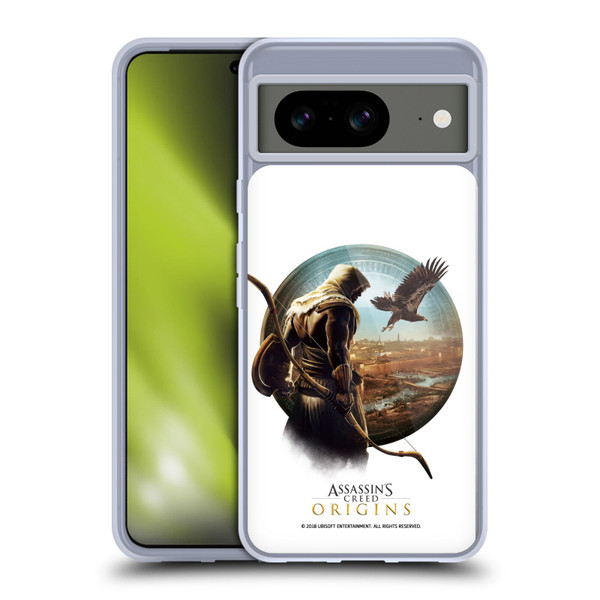 Assassin's Creed Origins Character Art Bayek Eagle 2 Soft Gel Case for Google Pixel 8
