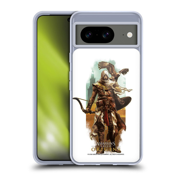 Assassin's Creed Origins Character Art Bayek Eagle Soft Gel Case for Google Pixel 8